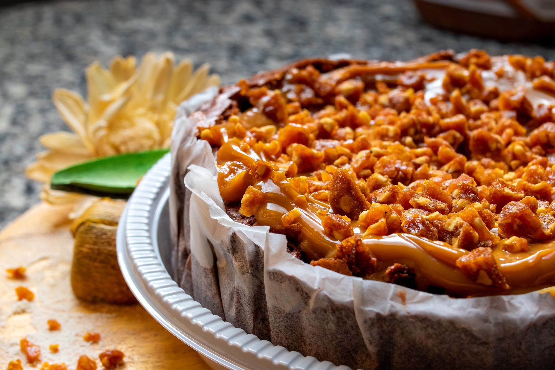 Tarta de cajeta y nuez de La Maja Pastelería