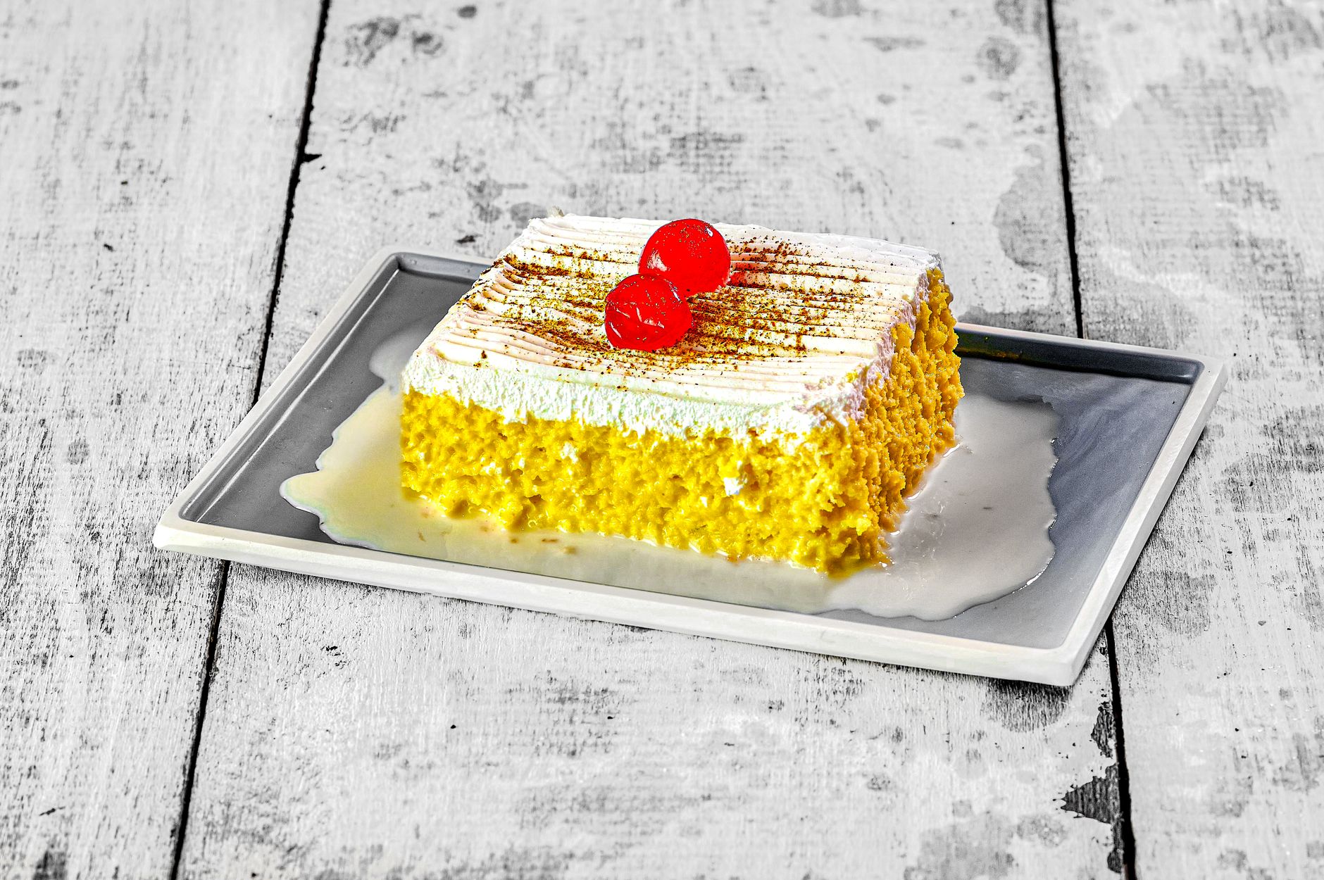 Pastel de tres leches de La Maja Pastelería